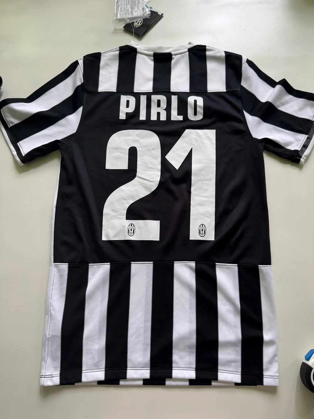 JUVENTUS 2013 2014 #21 PIRLO HOME FOOTBALL SHIRT SOCCER JERSEY NIKE Size Small